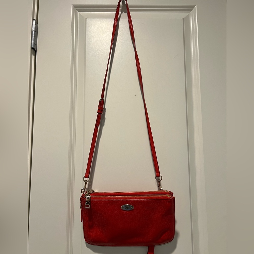 Coach Lyla Double Gusset Crossbody Bag - Red